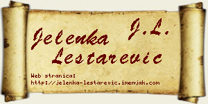 Jelenka Leštarević vizit kartica